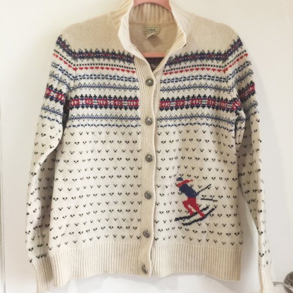 50% OFF LL Bean lambswool cardigan